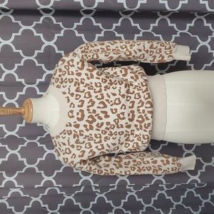 GAP Kids Girls Size M(8) Leopard Print Sweater